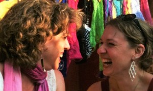 Colleague, Sarah & I in France.