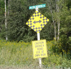 BrokenRoadSign